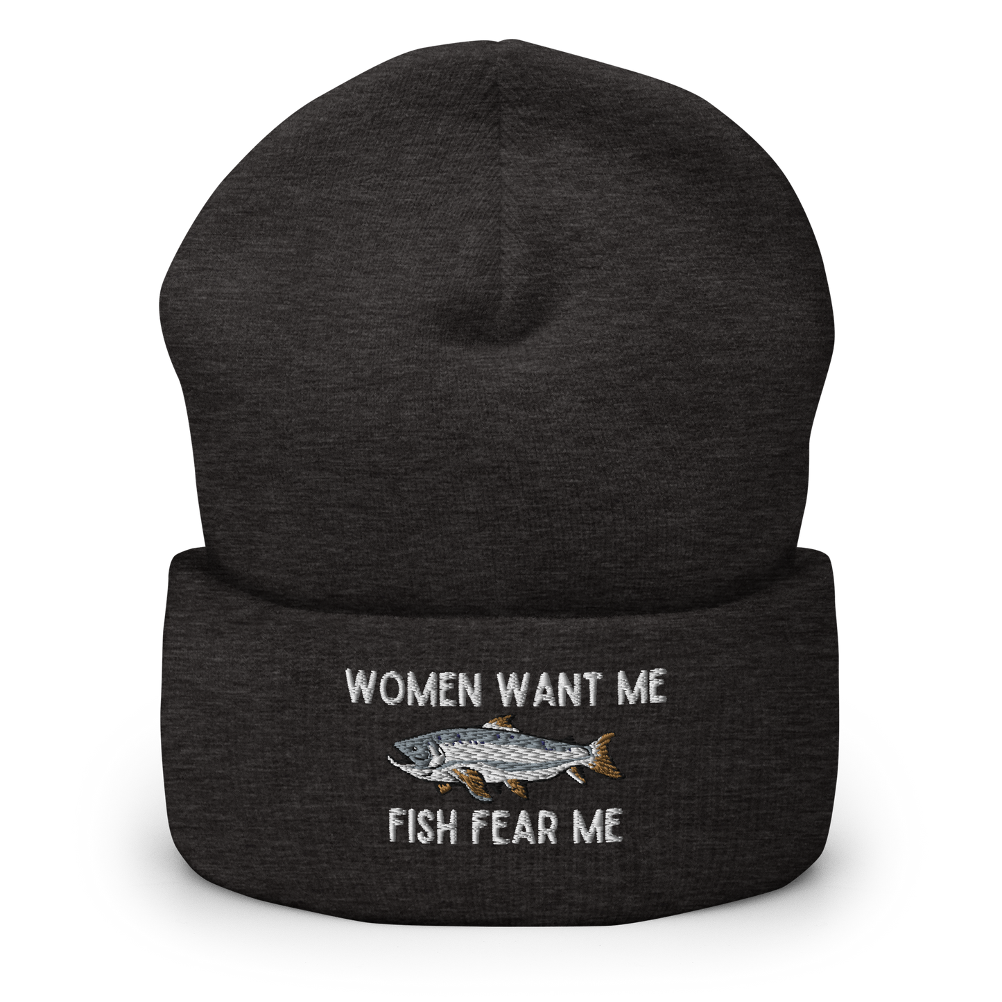 Fish Fear Me Cuffed Beanie