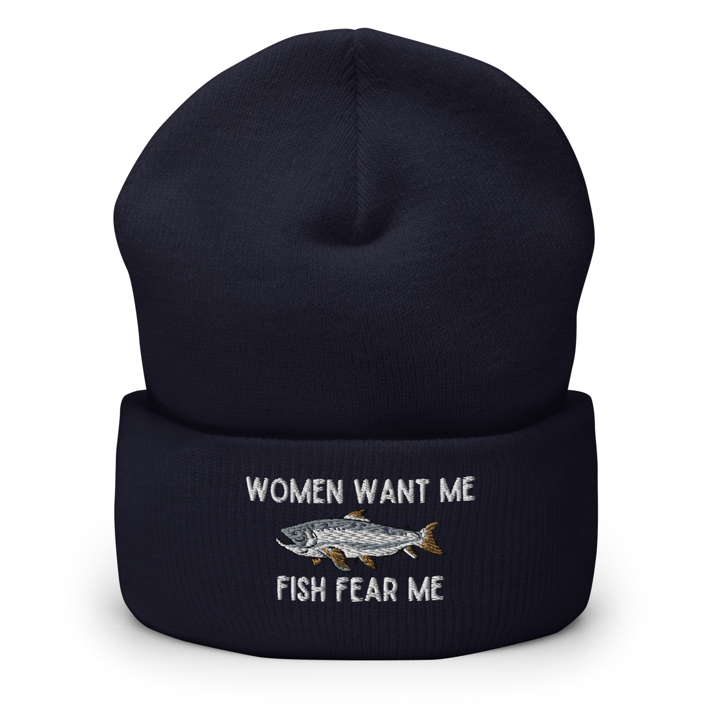 Fish Fear Me Cuffed Beanie