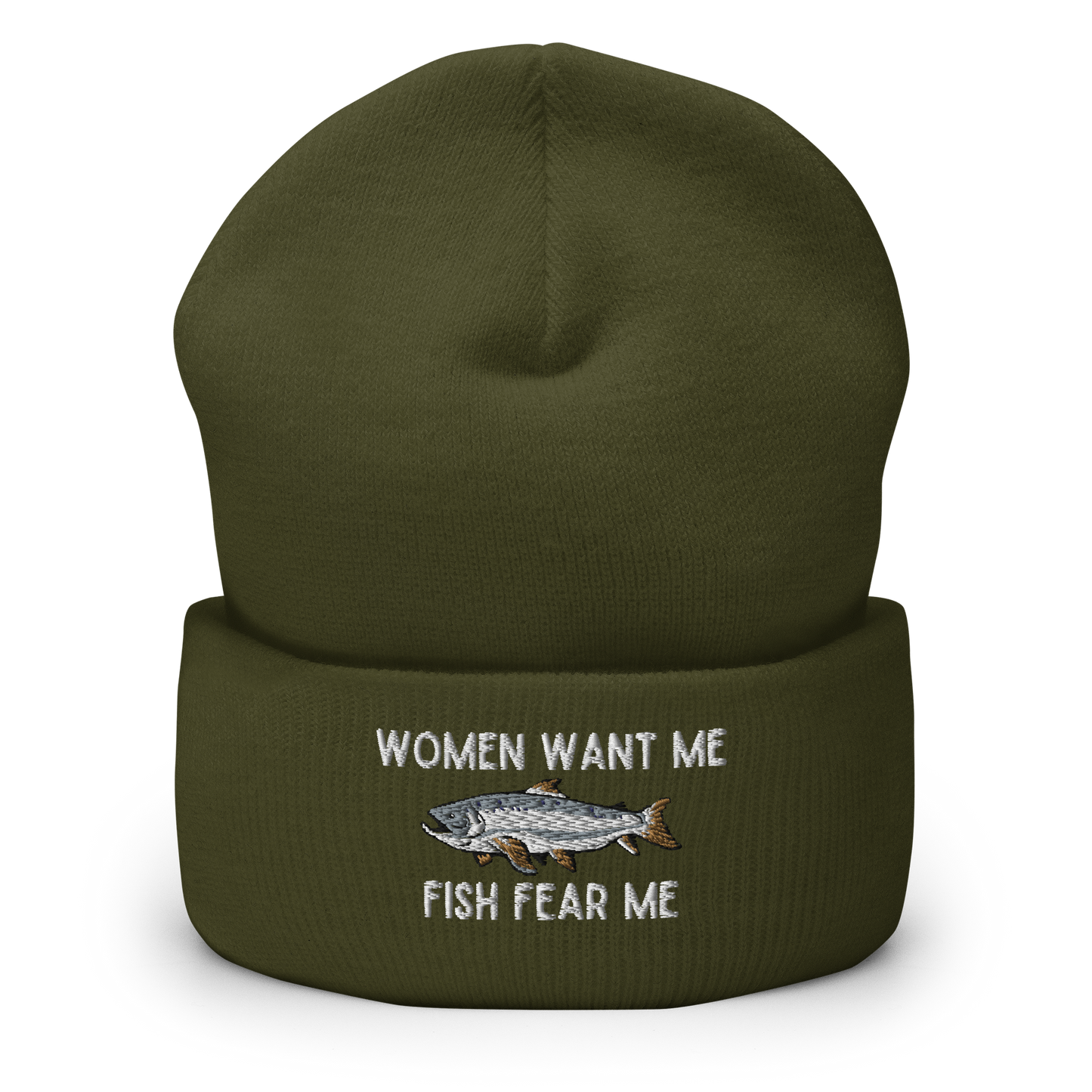 Fish Fear Me Cuffed Beanie