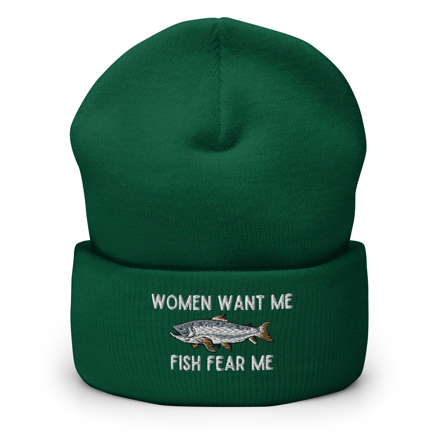 Fish Fear Me Cuffed Beanie